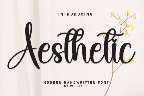 Aesthetic Font: The Elegant Script for Modern Designs