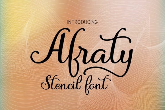 Afraty Stencil: A Fresh Take on Handmade Script Fonts