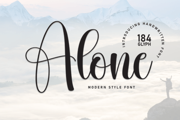 Alone: A Stylish Script Font for Elegant, Handwritten Designs