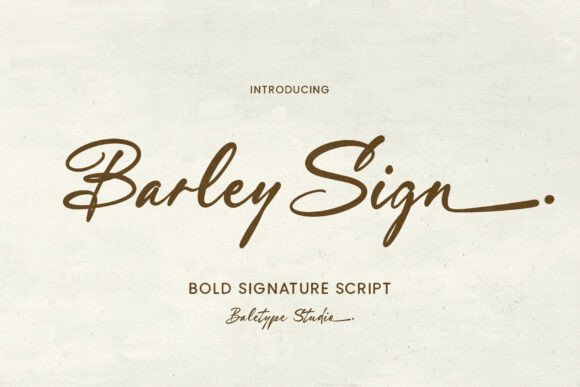 Barley Sign: Crafting Authentic Brand Signatures