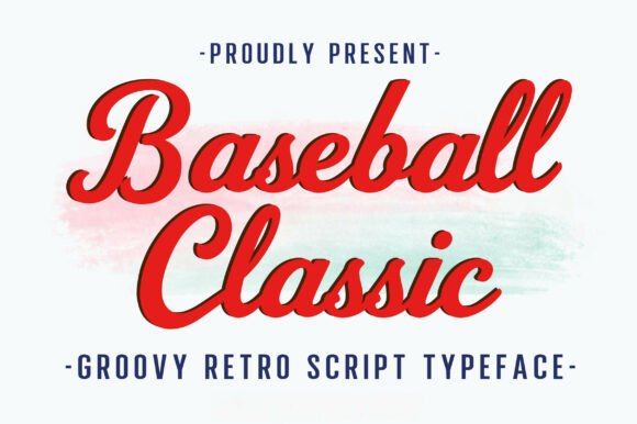 Baseball Classic: A Vintage Script Font with Modern Versatility