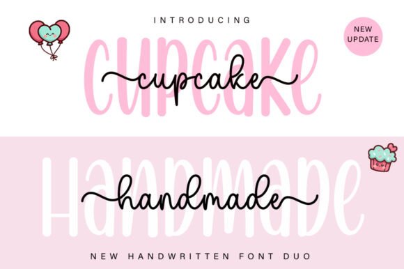 Cupcake Handmade Duo: A Font Pairing with Personality