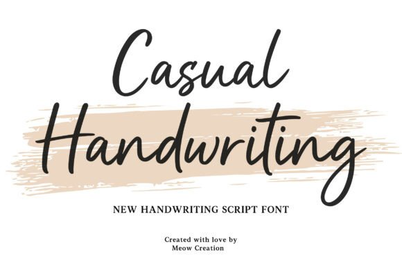 Discover the Warmth of Casual Handwriting