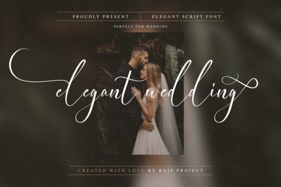 Elegant Wedding: A Script Font for Delicate Branding