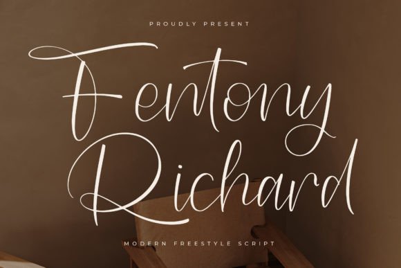Fentony Richard: The Script Font for Modern Luxury