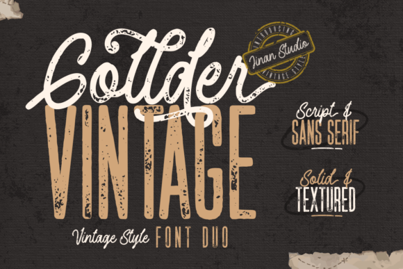 Gollder Vintage Duo: A Font Pairing for Timeless Branding