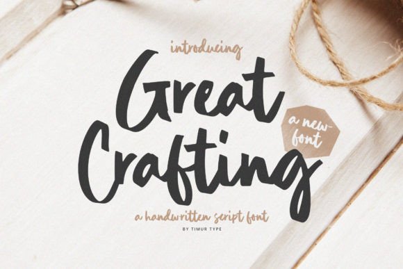 Great Crafting: The Handwritten Script Font for Authentic Design