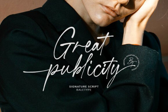 Great Publicity: A Signature Font with a Personal Touch