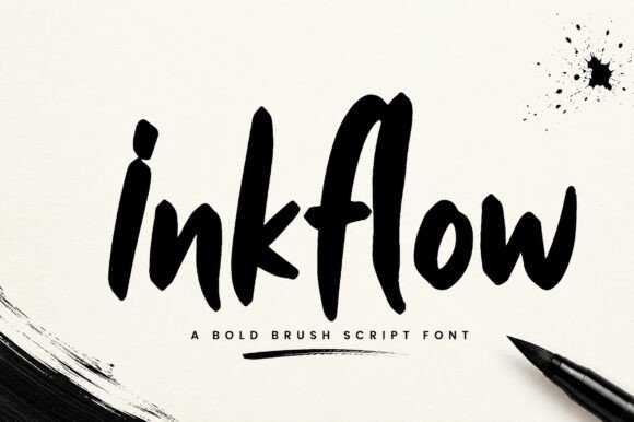Inkflow: The Brush Script Font for Bold, Handcrafted Designs