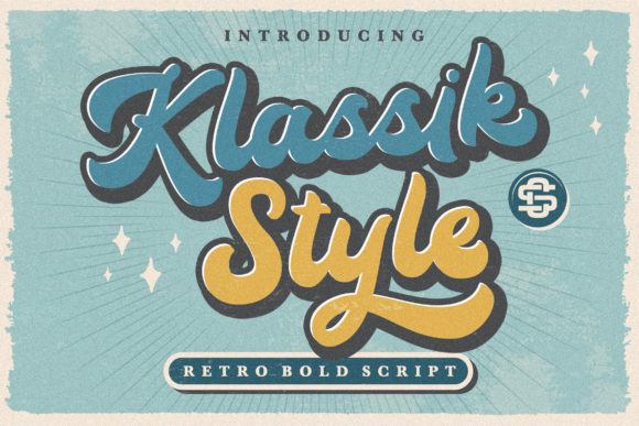 Klassik Style: The Retro Bold Script for Timeless Design
