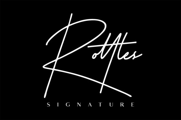 Rottles Signature: A Duo Font for Dynamic Branding