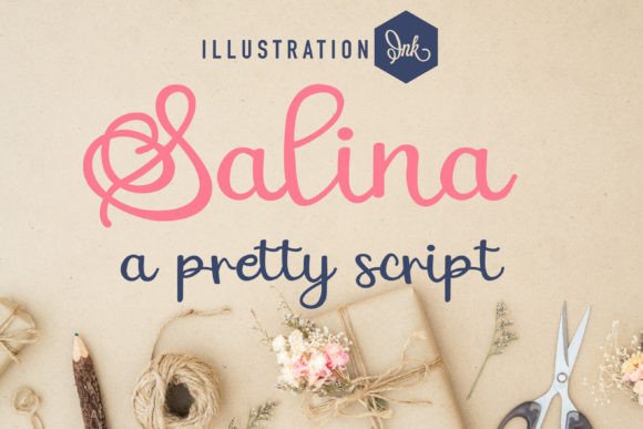 Salina: A Handwritten Script Font for Creative Projects
