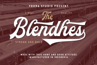 The Blendhes: A Strong, Bold Script Font for Your Projects