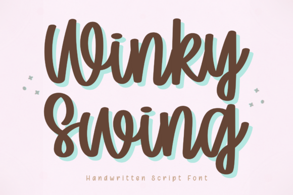 Winky Swing: A Handwritten Script for Lively Projects